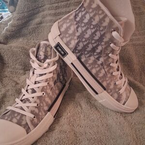 Dior Men's High-Top Sneakers - White and Gray